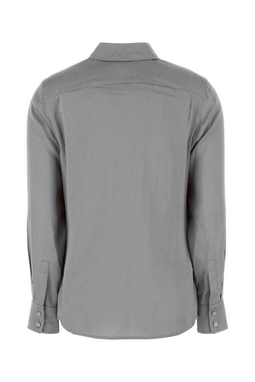 Рубашка Баден из эластичного атласа голубого цвета MM STUDIO (2426116022600) MAX MARA STUDIO