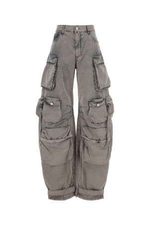 Grey cotton cargo pant THE ATTICO (251WCP00084DDC098AA)