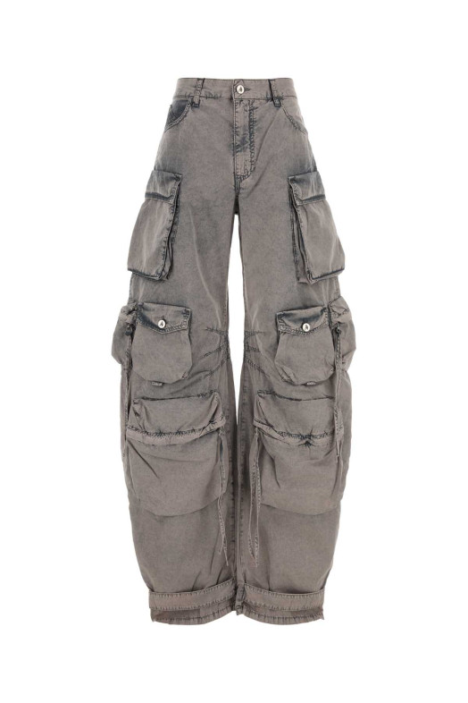 Grey cotton cargo pant THE ATTICO (251WCP00084DDC098AA)