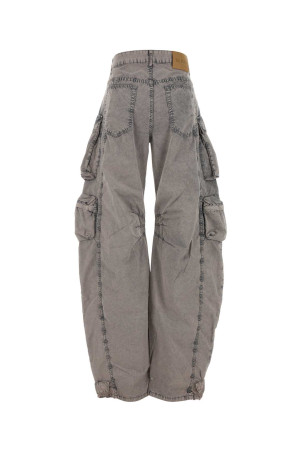 Grey cotton cargo pant THE ATTICO (251WCP00084DDC098AA)