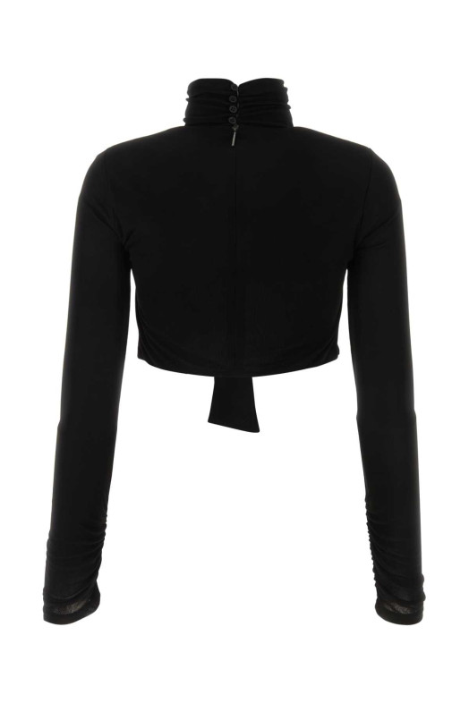 Black viscose top Black MSGM (3542MDM07237812)