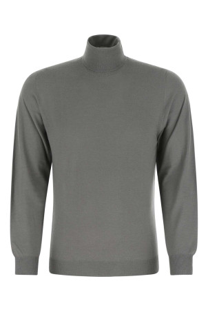 Серый шерстяной свитер FEDELI (4UI07013)