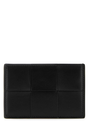 Black leather card holder Black BOTTEGA VENETA (742693VCQC4)