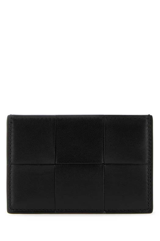 Black leather card holder Black BOTTEGA VENETA (742693VCQC4)