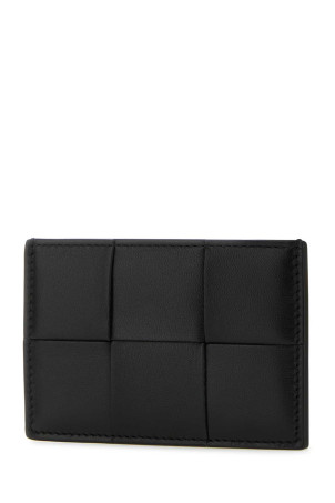 Black leather card holder Black BOTTEGA VENETA (742693VCQC4)