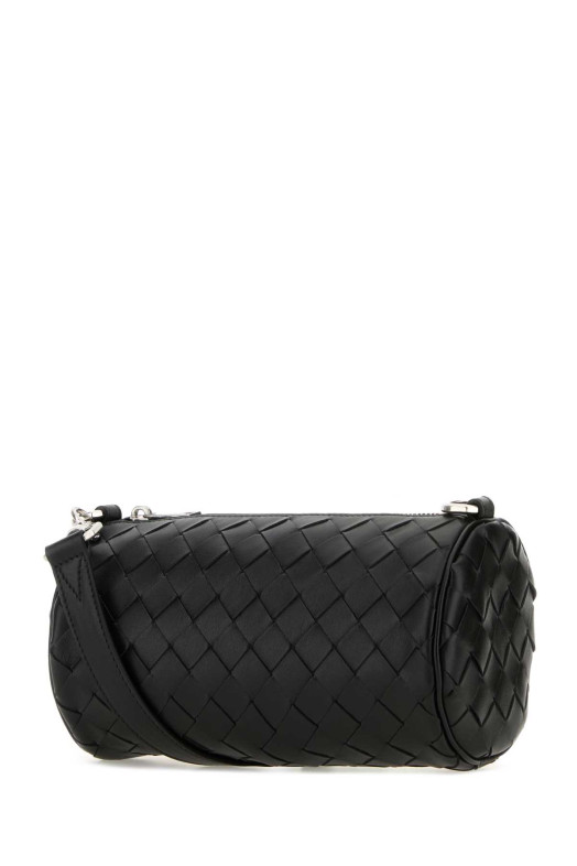 Black leather Barrel crossbody bag BOTTEGA VENETA (777391V2HL1)