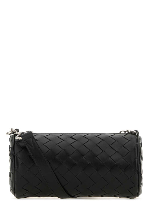 Black leather Barrel crossbody bag BOTTEGA VENETA (777391V2HL1)