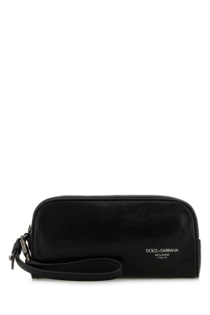 Black leather beauty case Black DOLCE & GABBANA (BP3456AU994)