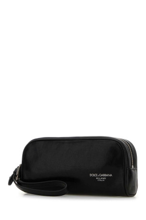 Black leather beauty case Black DOLCE & GABBANA (BP3456AU994)