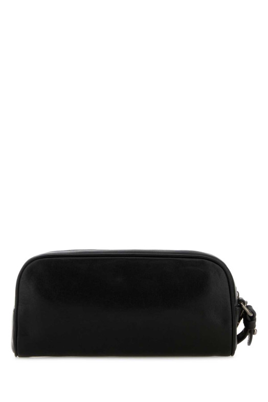 Чорний шкіряний косметичний футляр Black DOLCE & GABBANA (BP3456AU994) DOLCE & GABBANA