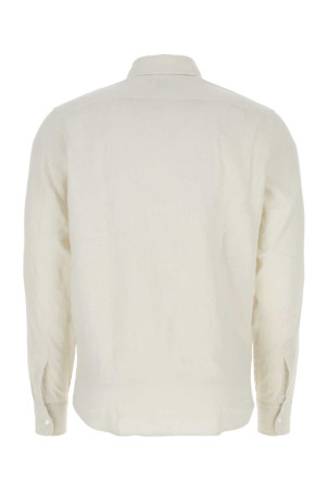 Льняная рубашка цвета слоновой кости ASPESI (CE66C195)