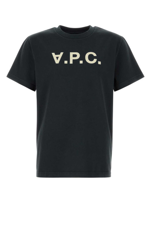 Slate cotton t-shirt A.P.C. (COHMBM26384)