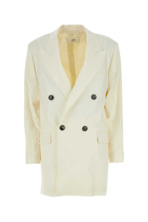 Ivory wool oversize blazer AMI (FBV311WV0026)