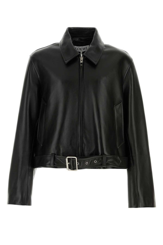 Black leather jacket Black LOEWE (H526Y34L92)