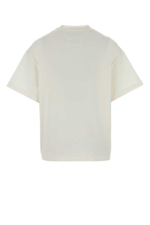 Белая хлопковая футболка оверсайз Черная JIL SANDER (J02GC0140J20347)