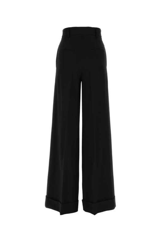 Black crepe wide-leg pant Black MOSCHINO (J03320525)