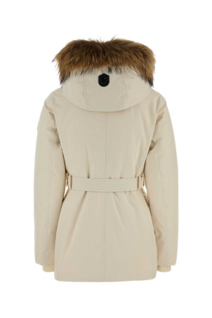Кремова куртка з пухом з нейлонової суміші Jennifer Бежева MACKAGE (JENIF)