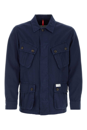 Navy blue cotton blend jacket FAY (MAM1946082TRR2)