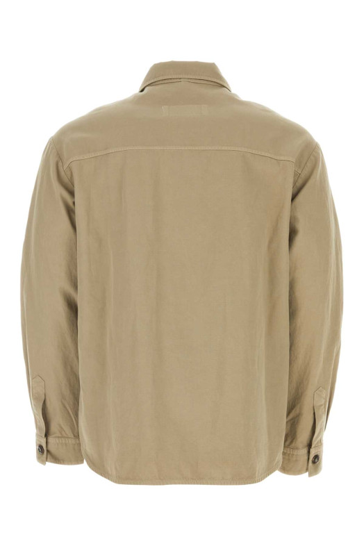 Рубашка из хлопковой смеси цвета капучино FAY (MDM0446276TRR5)