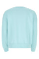 Пастельно-голубая хлопковая толстовка White PALM ANGELS (PMBA026S23FLE005)