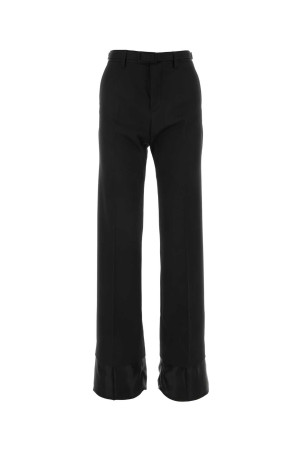 Black stretch polyester blend pant MM6 MAISON MARGIELA (S62KB0171S47848)