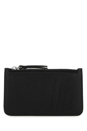 Black leather card holder MAISON MARGIELA (SA1VX0008P4745)
