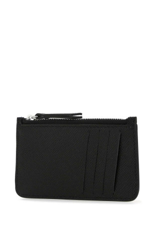 Black leather card holder MAISON MARGIELA (SA1VX0008P4745)