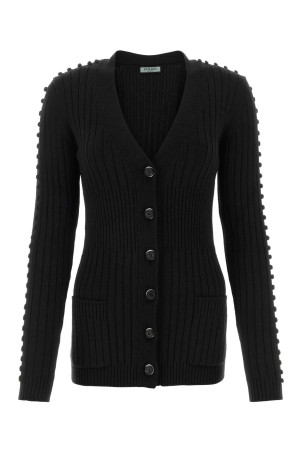 Black wool cardigan DURAZZI (TK04)