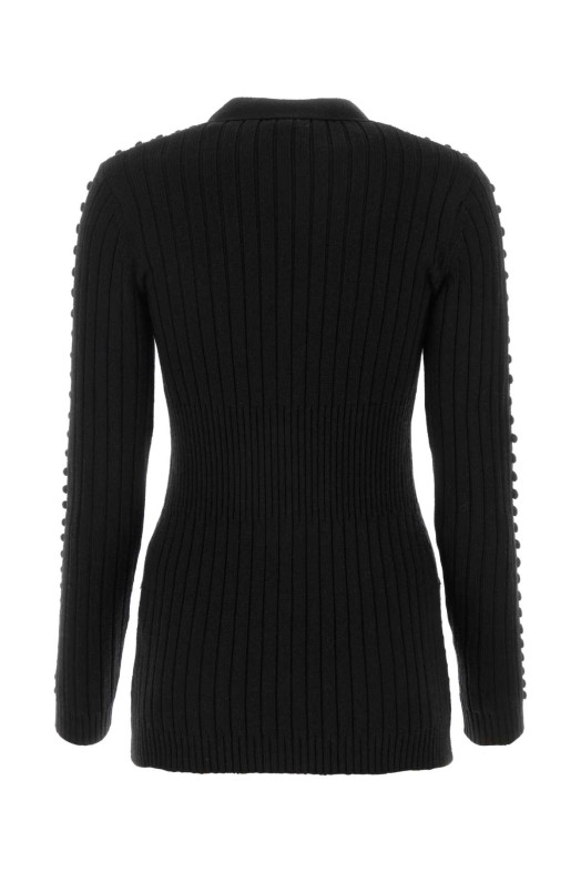 Черный шерстяной кардиган DURAZZI (TK04)