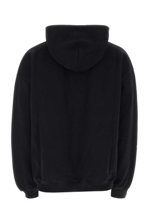 Black cotton blend oversize sweatshirt Black VETEMENTS (UE63HD600B)