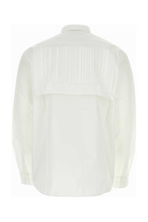 White cotton oversize shirt White VTMNTS (VL16SH300W)
