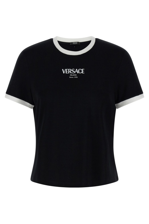 Logo print T-shirt Black