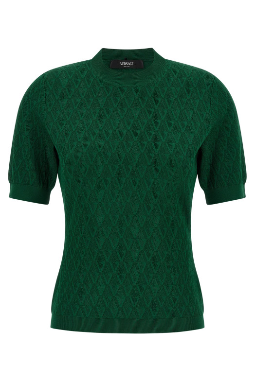 'V' sweater Green