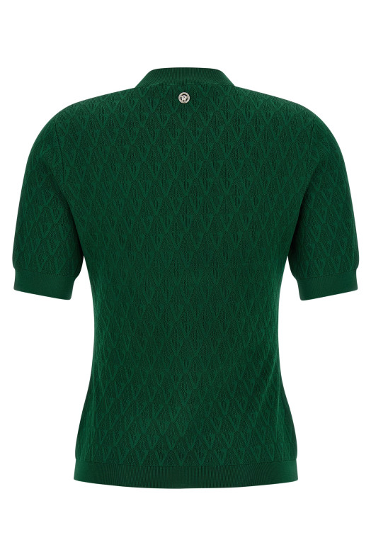 'V' sweater Green