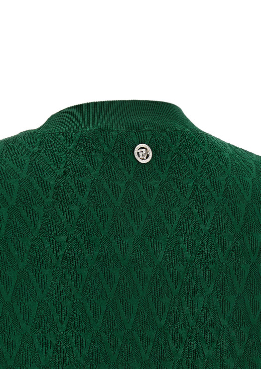 'V' sweater Green
