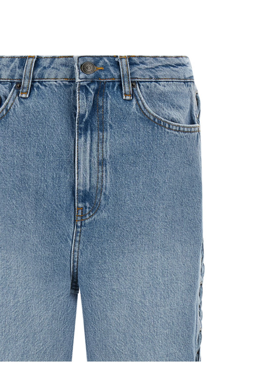 'Twisted lacing' jeans BLUE
