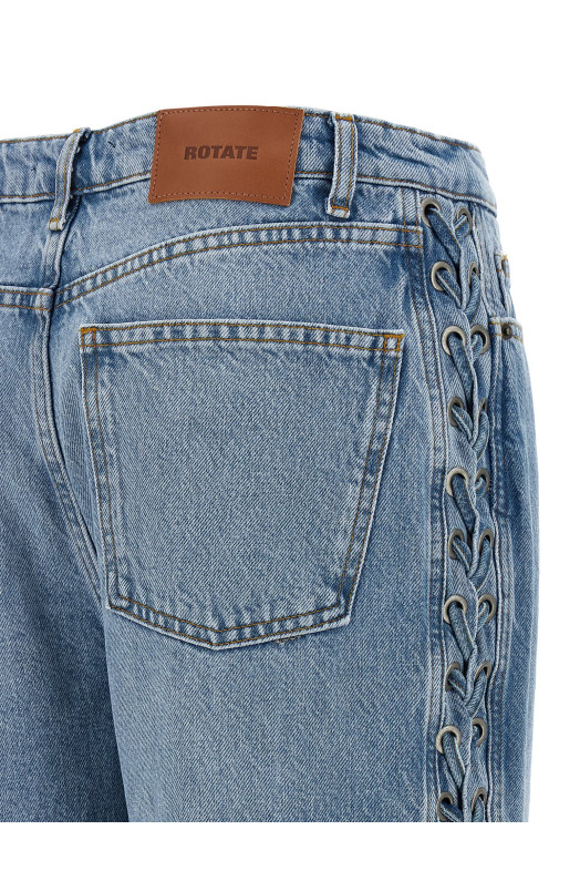 'Twisted lacing' jeans BLUE