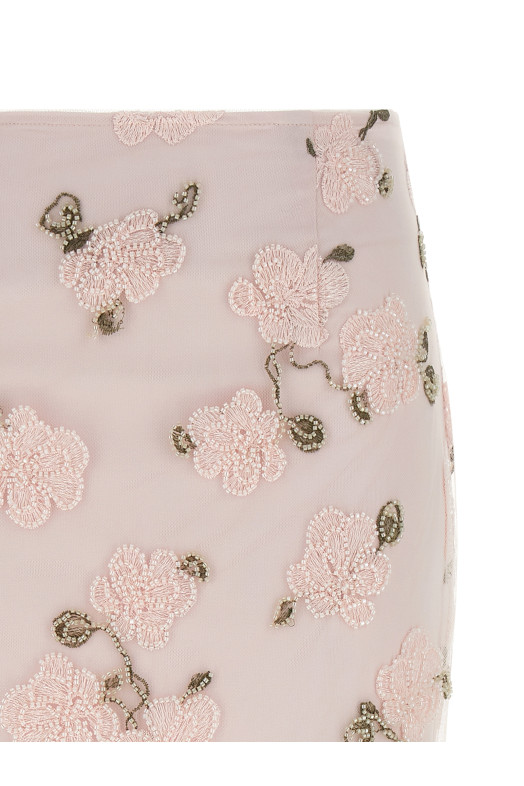 Юбка-карандаш с пайетками Розовая 11536230773077