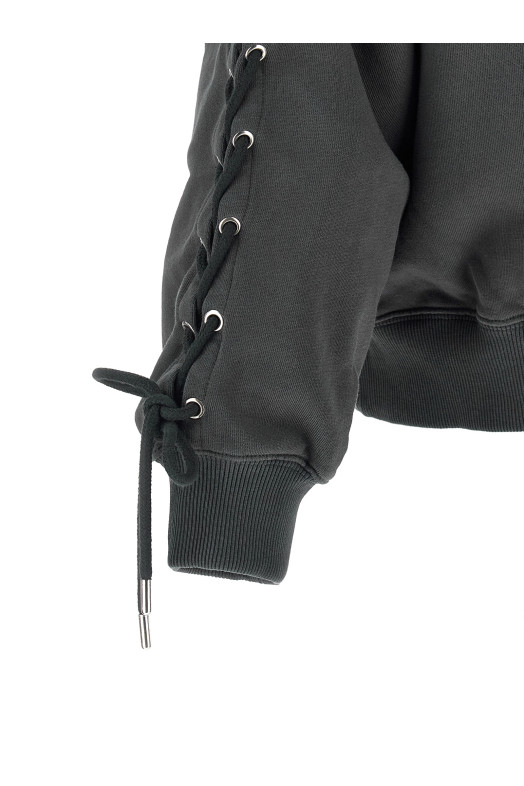 'Lacing Crewneck' sweatshirt Gray