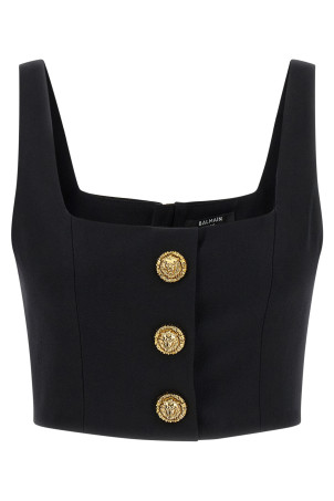 Кнопка сверху Черный BALMAIN GF1AB520WC090PA