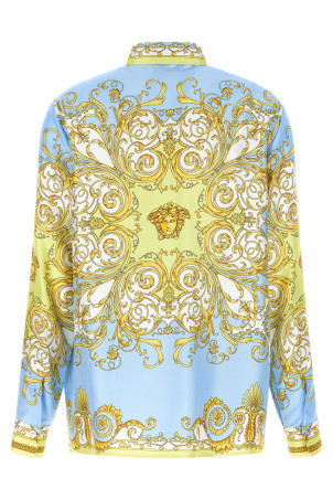 Рубашка из твила Разноцветная VERSACE 10013601A171655Y580