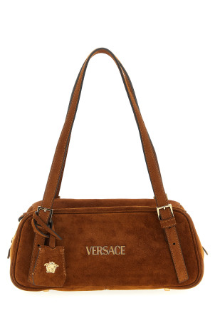 Сумка через плечо из замши Коричневая VERSACE 10157921A098921NG8V