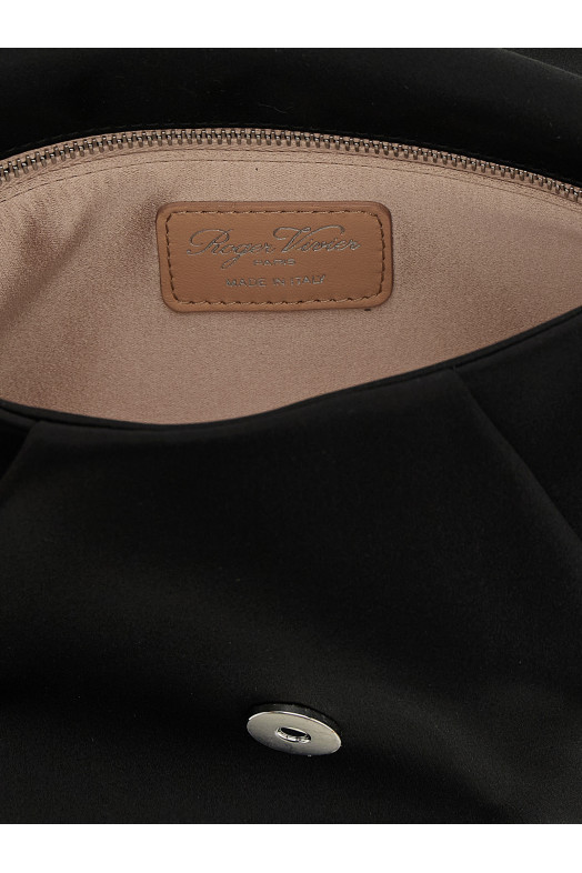 Клатч «Bouquet Strass Drape mini» Черный RBWANVC0100RS0B999