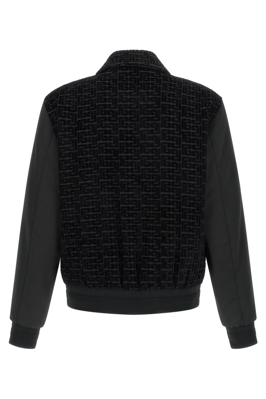 Бомбер из вельвета Черный BALMAIN GH1TFA73MI21EAP