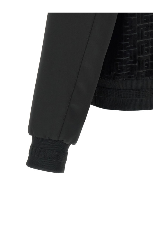 Бомбер из вельвета Черный BALMAIN GH1TFA73MI21EAP