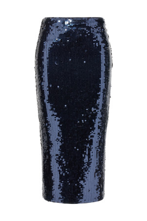 'Sequin pencil' skirt Blue