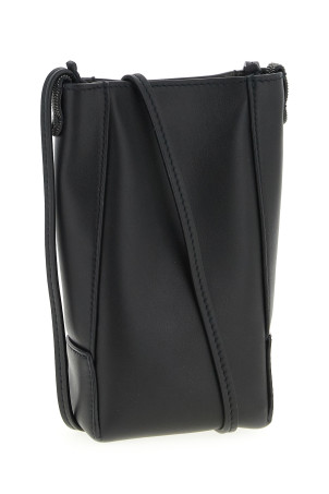 Cell phone holder with shoulder strap Black