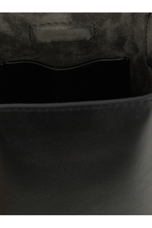 Cell phone holder with shoulder strap Black