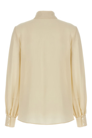 Valentino Garavani bow shirt Beige