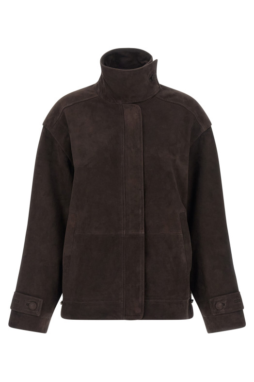 Куртка «Oversize leather» Коричневая 116052573573